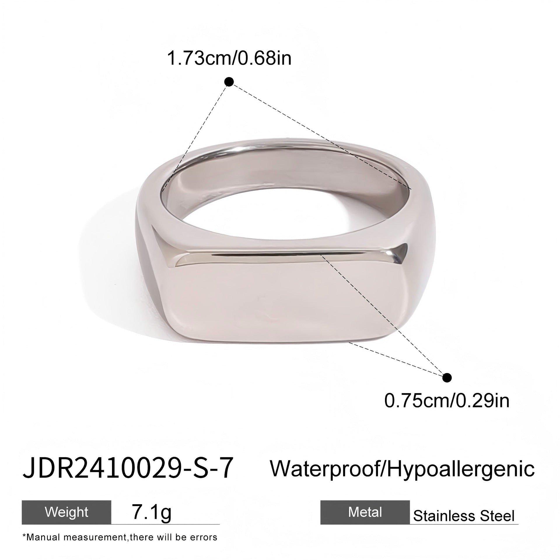 Simple Irregular Titanium Steel Bracelet For Women